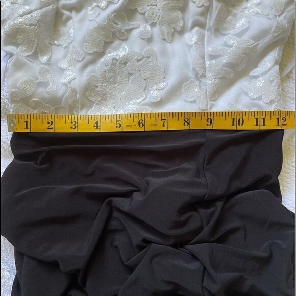 B.DARLING Black and White Halter Maxi Dress - Picture 10 of 12